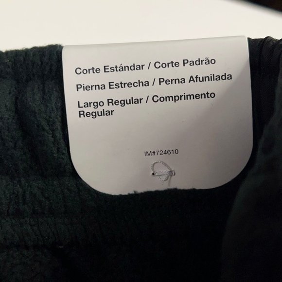 Nike Mens Fleece Jogger Pants Black Standard Fit Pockets Tapered Leg XL New - Picture 11 of 12